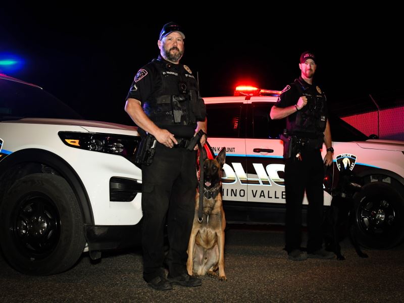 PD Officers with K9 Lisko and K9 Sirius