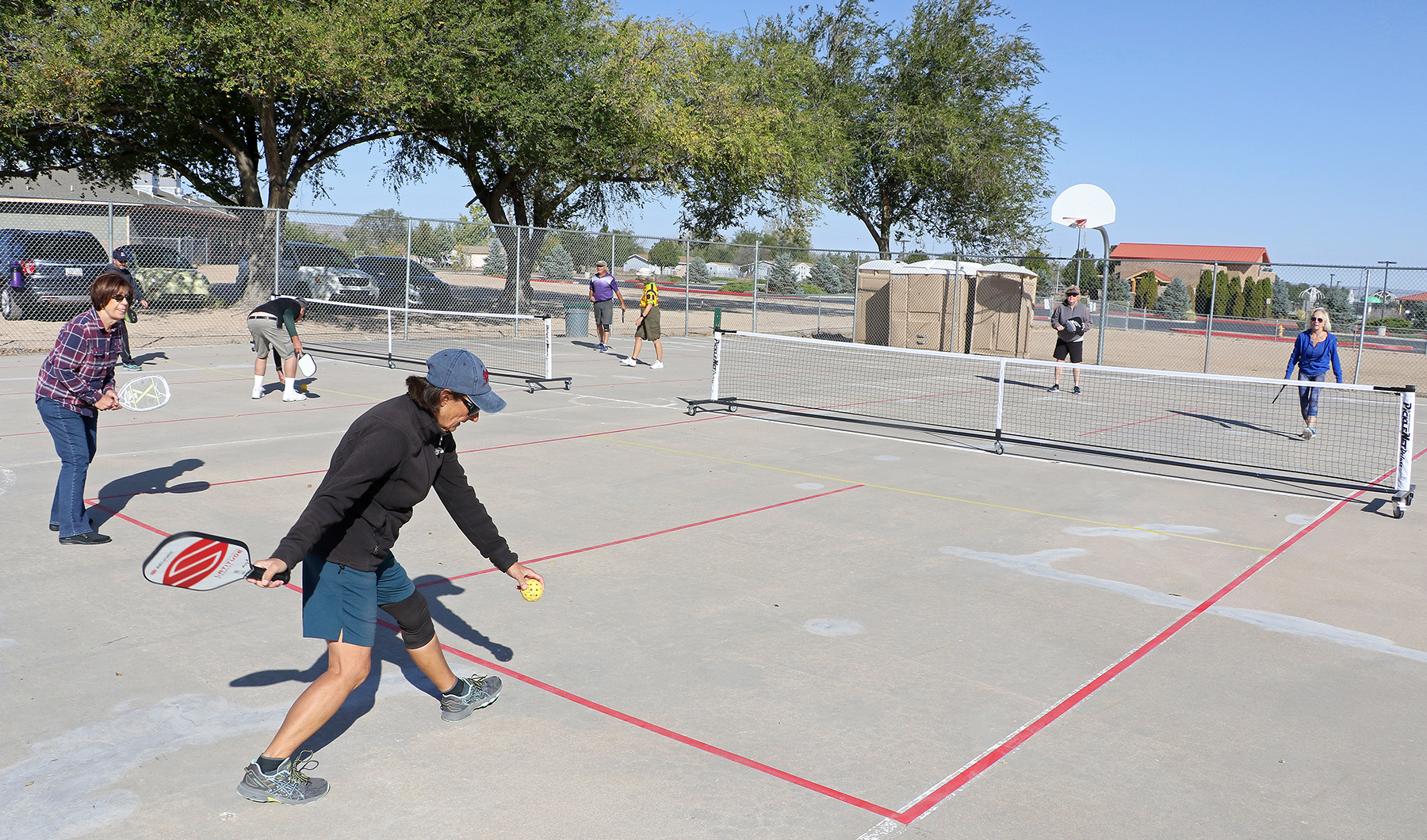 Pickleball Game Players